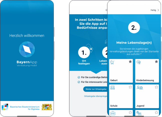 Screenshot of the Bavaria App