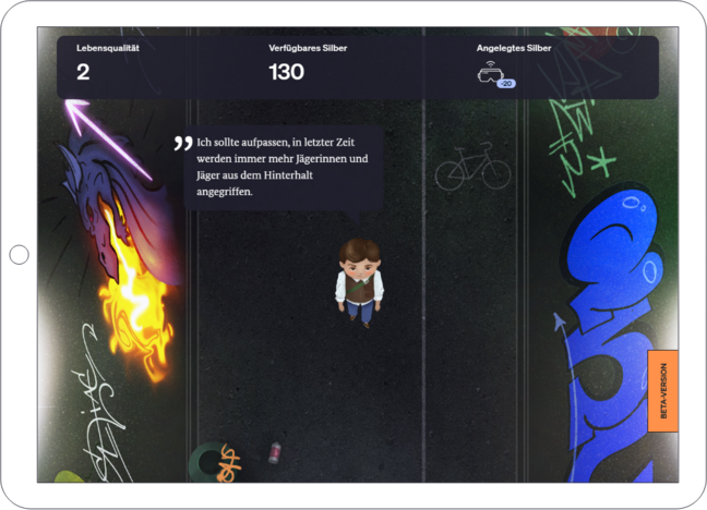 Screenshot Scrollytelling Adventure des BMF