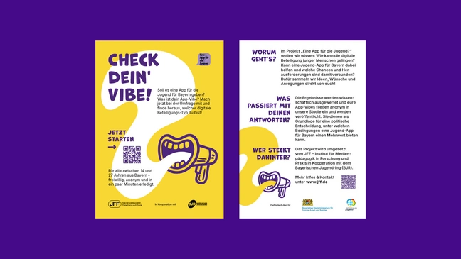 DIN A6 Flyer Vorder- und Rückseite