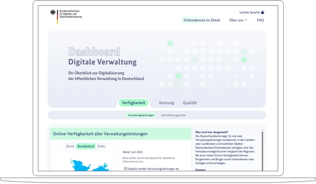 Bildschirmaufnahme des Portals