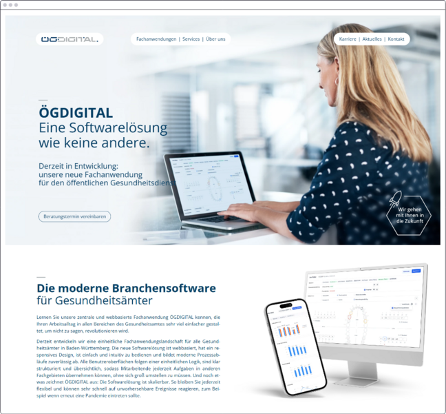 Screenshot der Anwendung