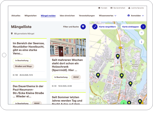Screenshot mitgestalten.potsdam.de