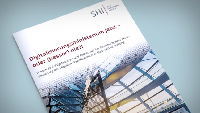 Cover des Whitepaper Digitalisierungsministerium