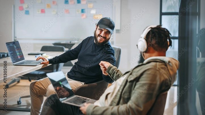 image of people working in an digital agency