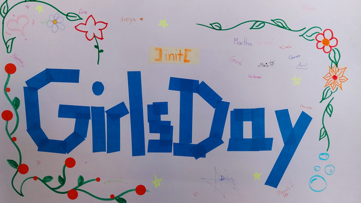 Plakat mit der Aufschrift Girls'Day