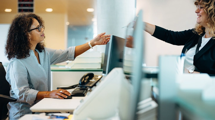 Situationsdarstellung eines Termins beim Amt