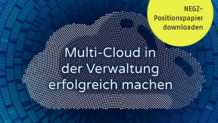 Illustration einer Cloud mit dem Titel des Positionspapiers.