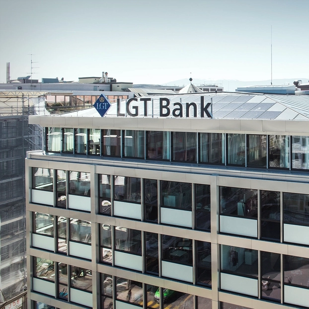 Firmengebäude der LGT Private Banking